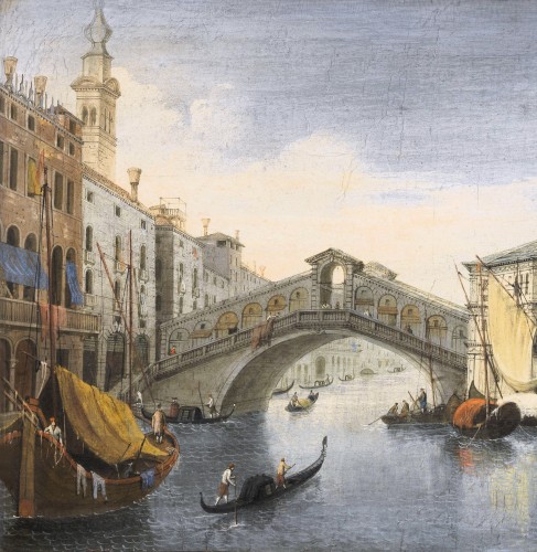 Venise, deux vues de la Ville - Italie fin 18e siècle - Romano Ischia